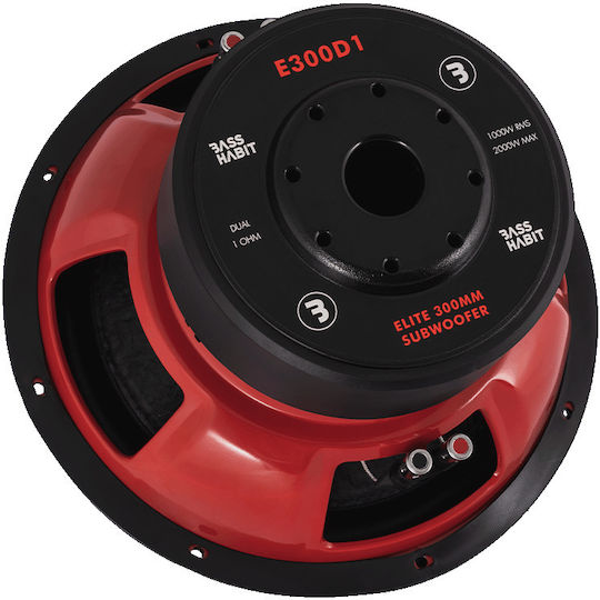 Bass Habit Elite Subwoofer Αυτοκινήτου 12" 1000W RMS