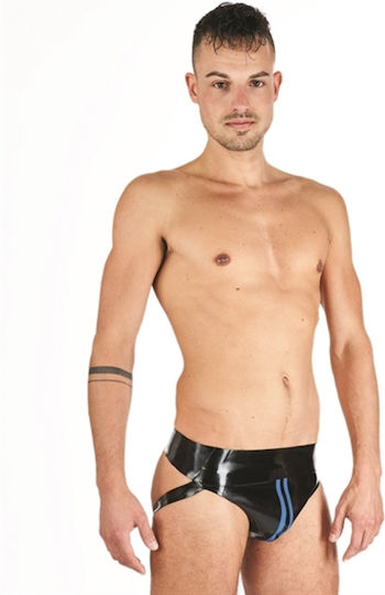 Mister B Ανδρικό Εσώρουχο Jockstrap Μαύρο