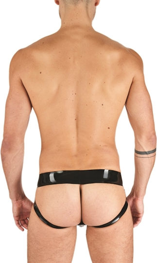 Mister B Ανδρικό Εσώρουχο Jockstrap Μαύρο