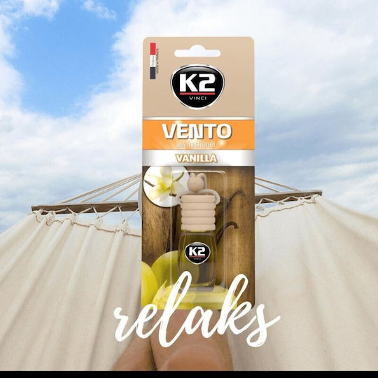 K2 Car Air Freshener Pendand Liquid Vento Vanilla 8ml