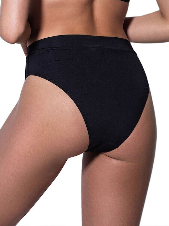 Bikini Slip High Waist Black