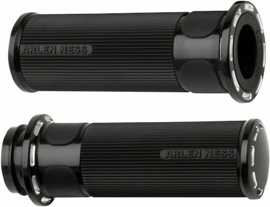Arlen Ness Motorcycle Handlebars in Black color