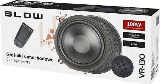 Blow VR-130 Σετ Ηχεία Αυτοκινήτου Διαιρούμενα 5.25" με 150W RMS (2 Δρόμων)