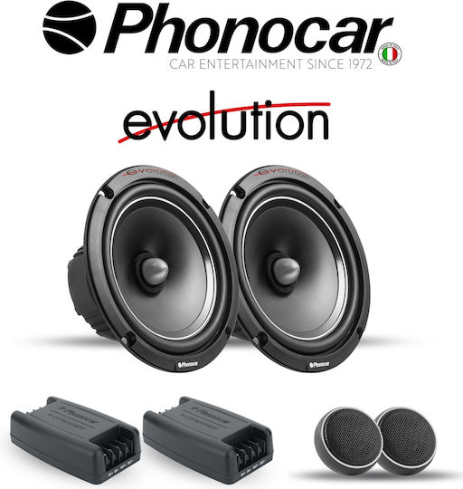 Phonocar Комплект Автомобилни Високоговорители Сплит-системи 6.5" с 100W RMS (2 път)