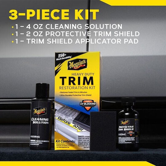 Meguiar's Υγρό Καθάρισμα / Προστασία για Αμάξωμα Trim Restoration Kit