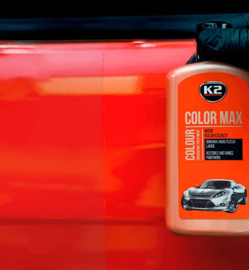 K2 Color Max Salve De Ceară Pentru Caroseria Mașinii Pentru Nuanțe Roșii 250ml
