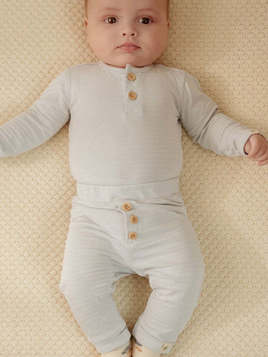 Little Dutch Baby Bodysuit Long-Sleeved Baby Blue