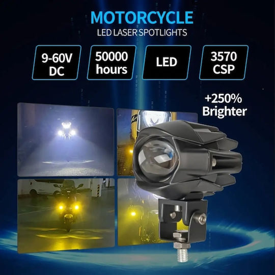 LED-Scheinwerfer Universal 9V 32V Abblendlicht Orange Fernlicht Weiß Abblend- und Fernlicht Weiß Orange 2000lm Motorräder ATV
