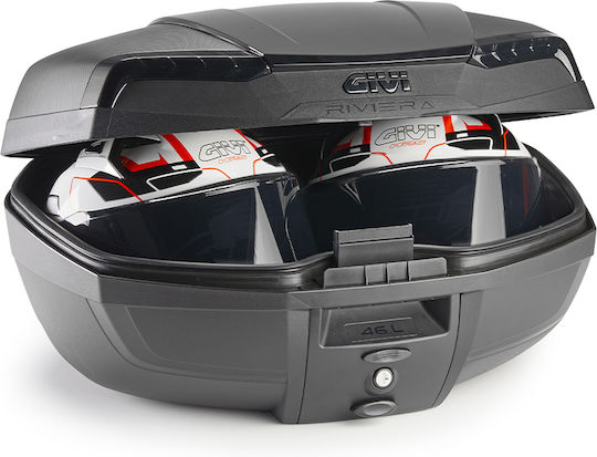 Givi Riviera Monolock Monolock Motorrad-Topcase 46l Schwarze