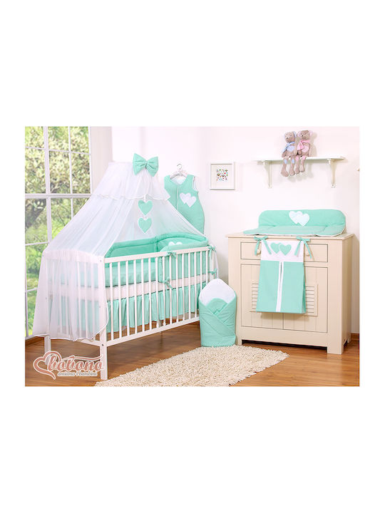 Bobono Κουνουπιέρα Κούνιας από Τούλι Λευκή 470x160εκ.
