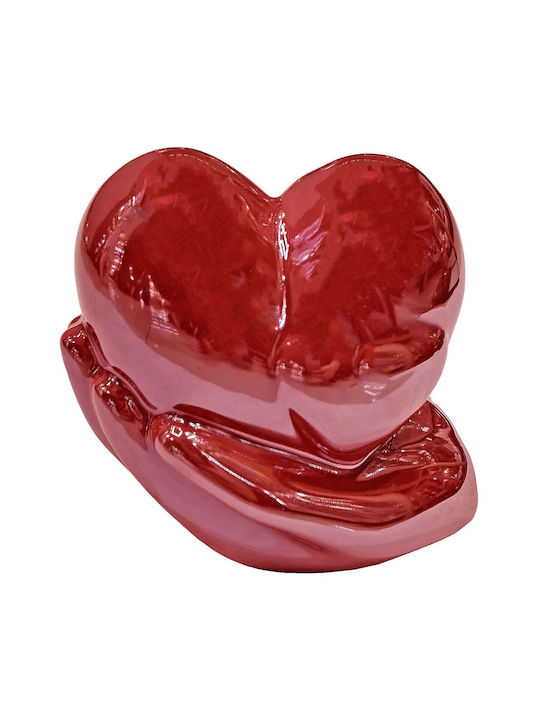 Hearts Hand Decorative Porcelain 10x10cm 1 Piece Homie 423096 Valentine's Day