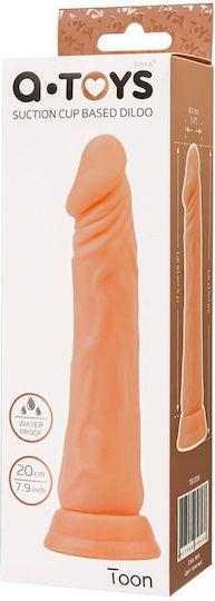Dildo realist Cu ventuză Roz 17.5cm