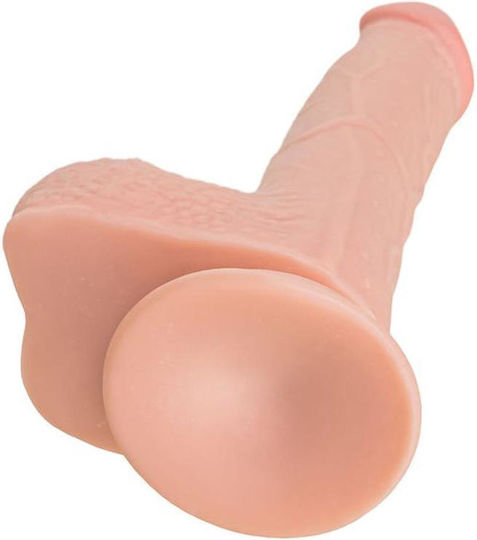 Realistisches Dildo mit Hoden und Saugnapf Rosa 22cm