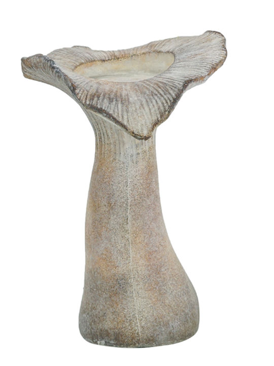 Artekko Candle Holder Concrete in Beige Color 18x15.5x23.5cm 1pcs