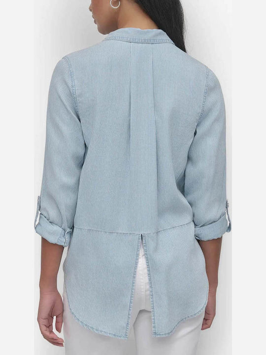 Μακρυμάνικο Γυναικείο Πουκάμισο Chambray
