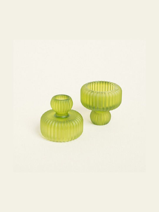 Suport de lumânare cu două fețe 7,5 X 7,5 cm Lime Beauty Home Suport de lumânare cu două fețe 7,5 X 7,5 cm Lime Beauty Home