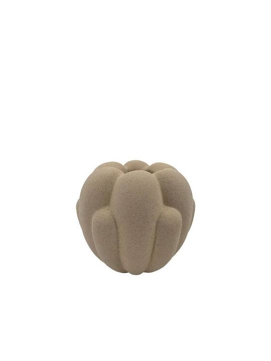 Βάζο 15-50055 20,5x18,5cm Brown Marhome Κεραμικό