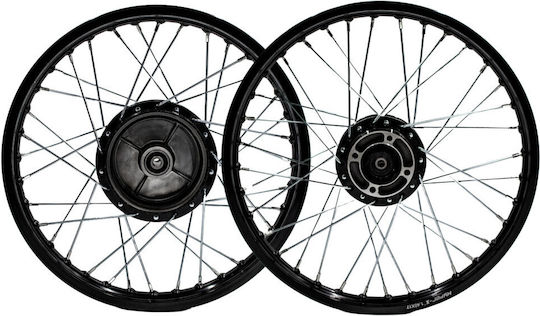 Алуминиеви джанти чифт Yamaha Crypton X 135 T 110 S 115 Hyper-x черни