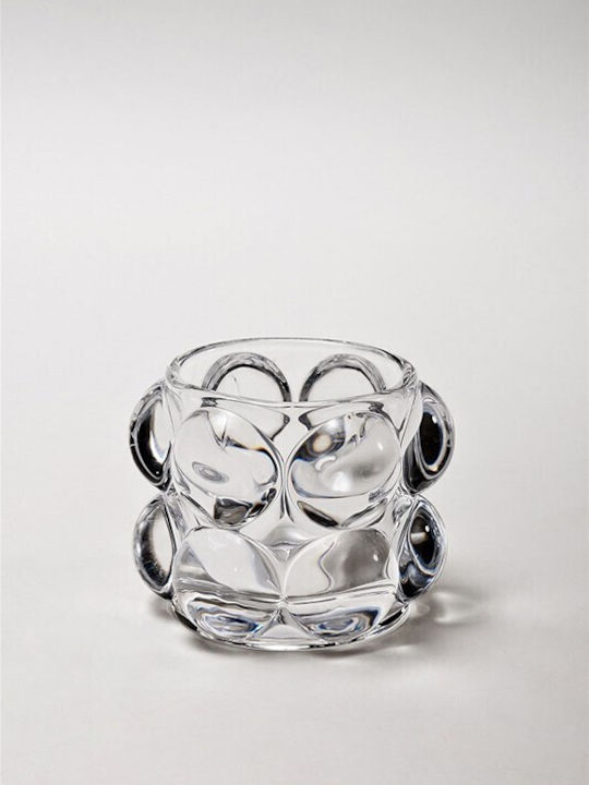 Espiel Set of Candle Holders Glass suitable for Tealights Transparent 7.8x7.8x6.7cm 6pcs
