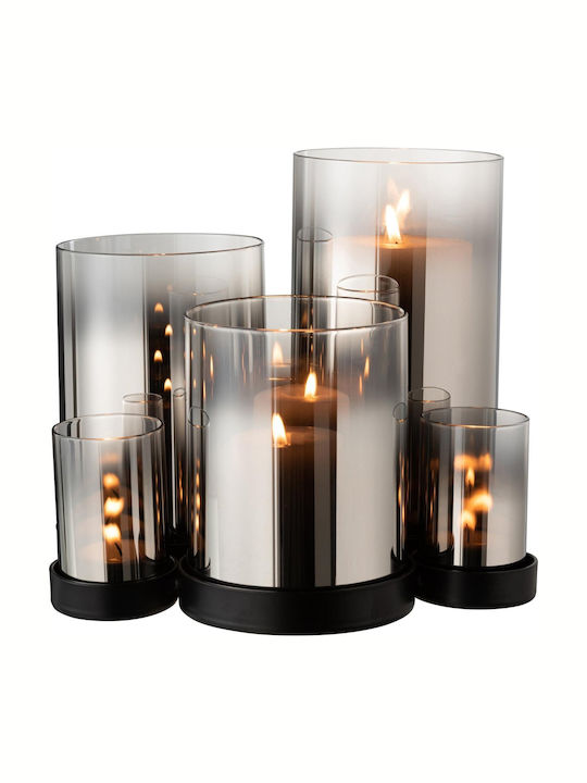 Philippi Lichtermeer Candle Holder suitable for Tealights Metal 6 Seats Black 25x25x20cm 1pcs