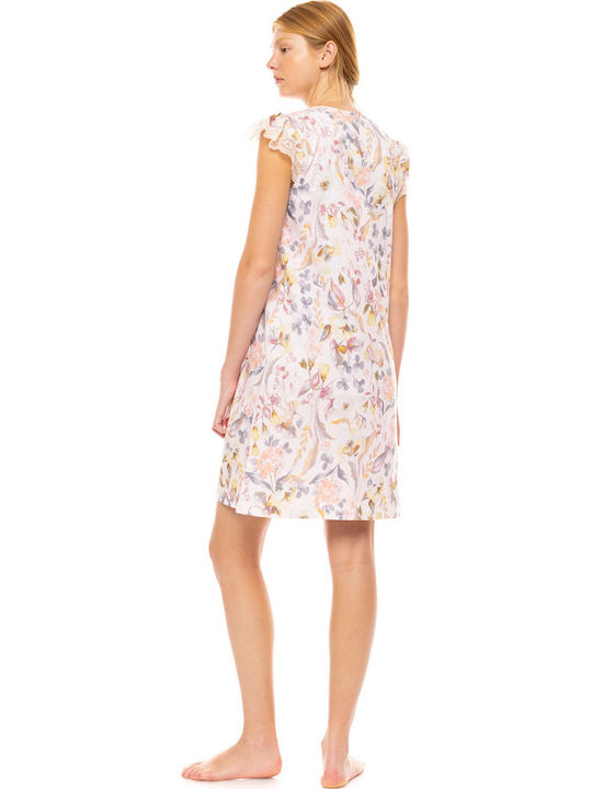Pink Label Cămașă de noapte pentru Femei Floral Rose