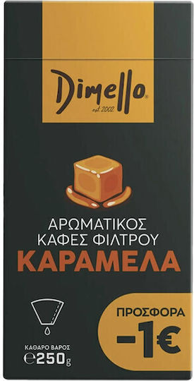 Dimello Filterkaffee Karamell Gemahlen 250gr