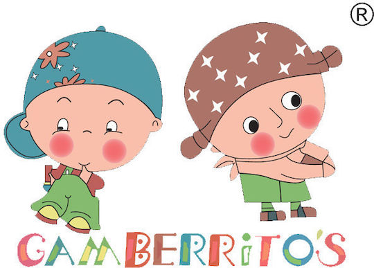 Gamberritos Kids Водоустойчив Лигавник Силикон с бутон & Джоб Розов