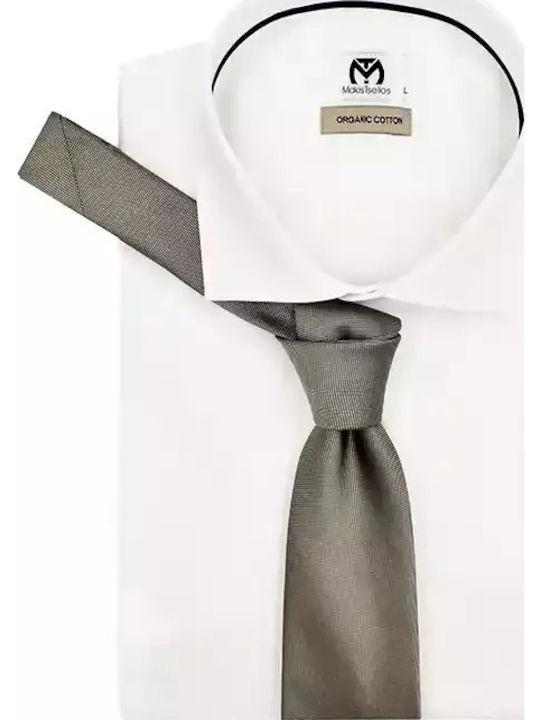 Makis Tselios Fashion Men's Tie in Beige Color