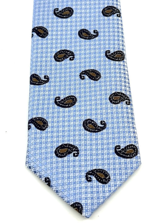Legend Accessories Комплект Мъжки Кравати Отпечатани в Светлосин Цвят