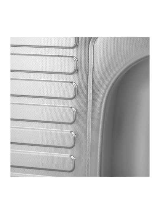 Freddo Ένθετος Νεροχύτης Δεξιός Inox Μ50xΠ80cm Γκρι