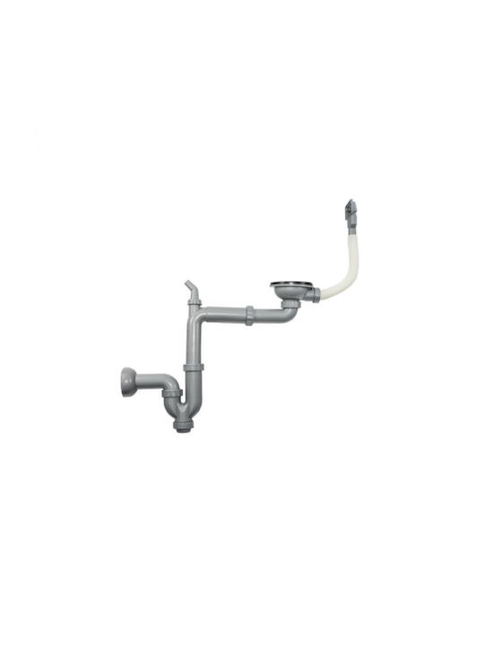 Freddo Ένθετος Νεροχύτης Δεξιός Inox Μ76xΠ45cm Γκρι