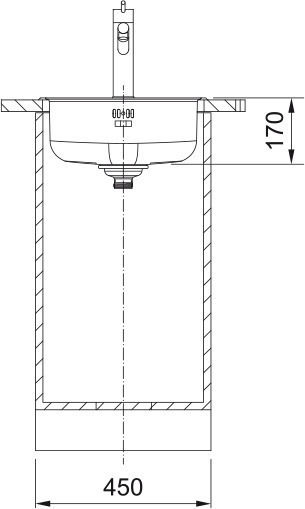 Franke Rox 610/110-38 Ένθετος Inox Μ38xΠ38cm