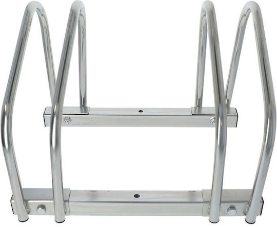 Dresco Bicycle Parking Bar for 2 Bicycles Silver 5110253