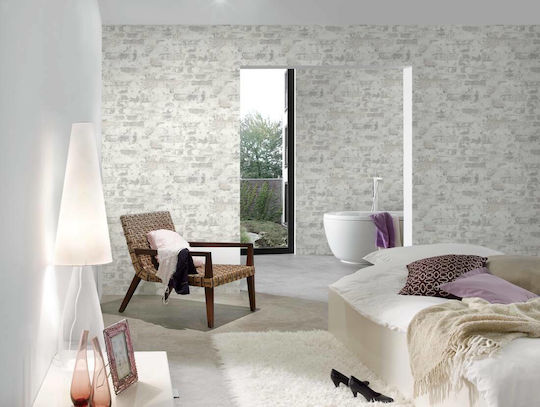 Wall Wallpaper Gray 1005x53cm Washable