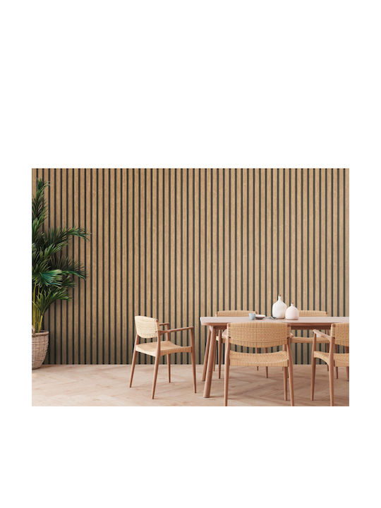 Wall Wallpaper Vinyl Beige 1000x53cm Washable