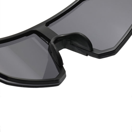 Techsuit Cycling Glasses 9337 with Black Frame & Transparent Lenses