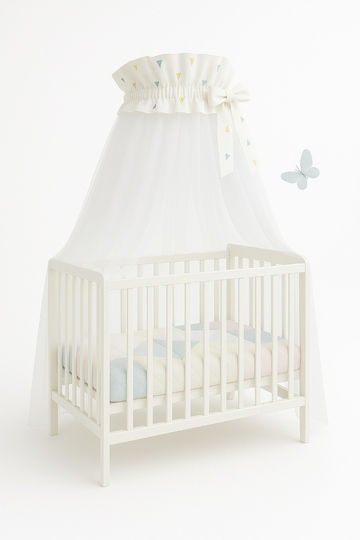 Kikka Boo Mosquito Net Crib Elephant Time Tulle 41140000012 White 540x200cm