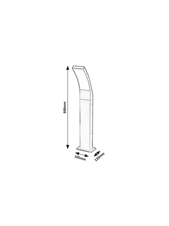 Rabalux Palanga Outdoor Floor Lamp LED 12W with Warm White Light IP44 Black