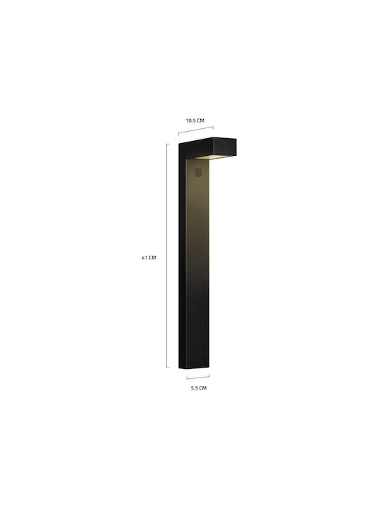 Hombli Outdoor Floor Lamp Small Post LED for Exterior Space with Warm White Light IP67 Black