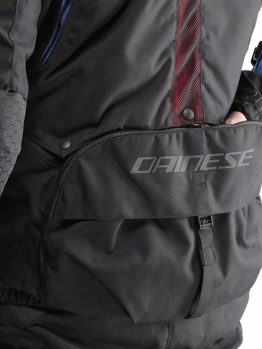Dainese Super Adventure Χειμερινό Ανδρικό Μπουφάν Μηχανής Αδιάβροχο Black/Black/Blue