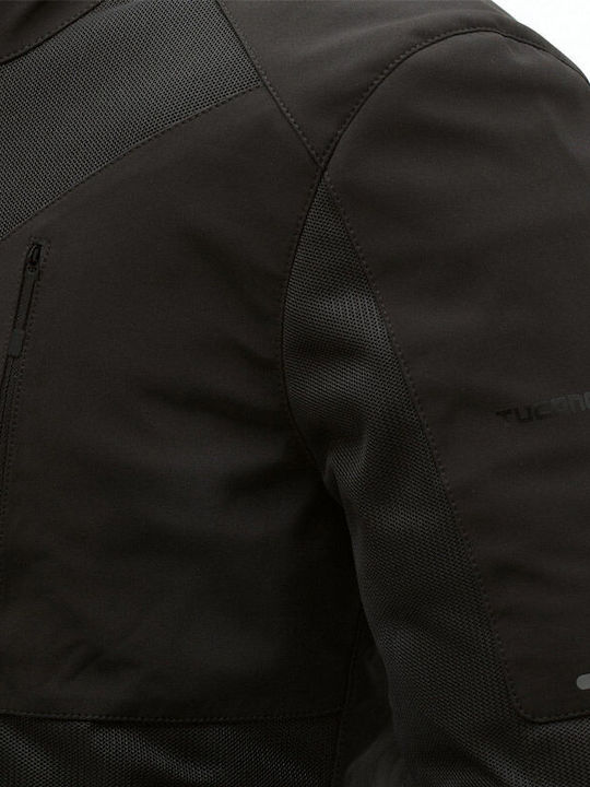 Tucano Urbano Bărbătesc Geacă de motocicletă Softshell 4 Sezoane Negru