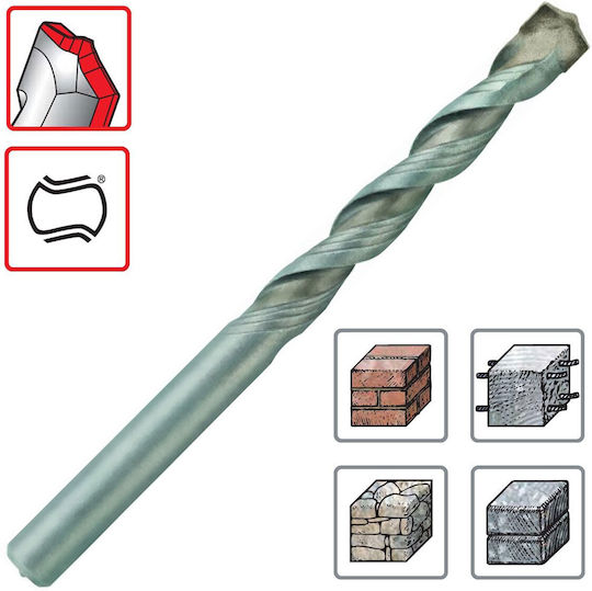 Keil Diamond Drill Carbide with Cylindrical Shank for Masonry 12x150mm