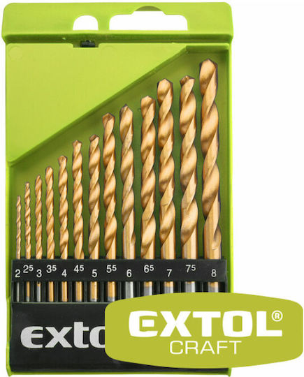 Extol Set 13 Burghie HSS pentru Metal