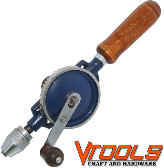 Vtools Vtools Δραπανάκι Χειρός με 1/4 Τσοκ 1.5-6mm VT1048 Εργαλείο Χειρός