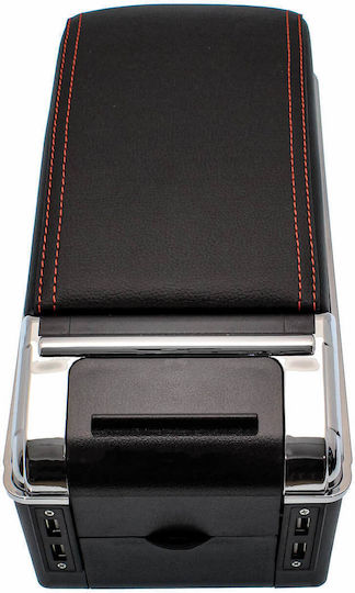 Car PU Armrest Universal Black