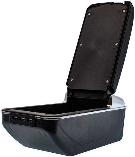 Car PU Armrest Universal Black
