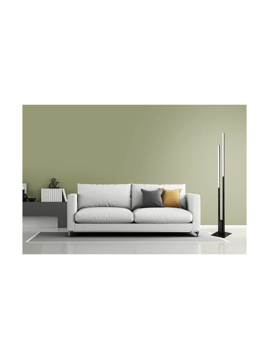 Eglo Fraioli-C LED Floor Lamp H175.5xW28cm. with RGBW Light Black