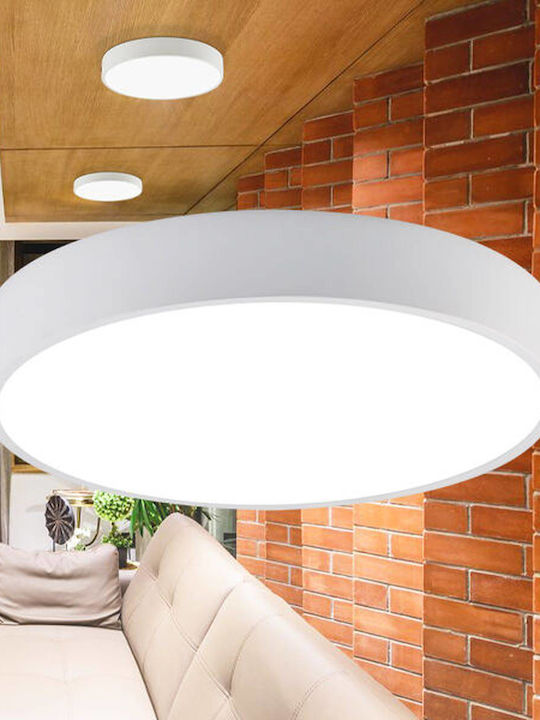 Braytron Round Outdoor LED Panel 45W with Warm to Cool White Light 50cm