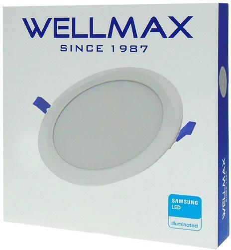 Wellmax Panou LED Încastrat 24W 22.5cm