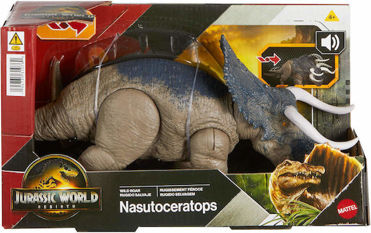 Action-Figur Nasutoceratops Jurassische Welt Dinosaurier mit Sounds 30cm.